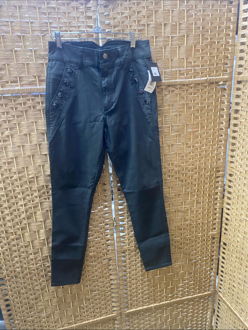 Joe’s , The Georgia Black Slim-Fit Back-Pocket Pants
